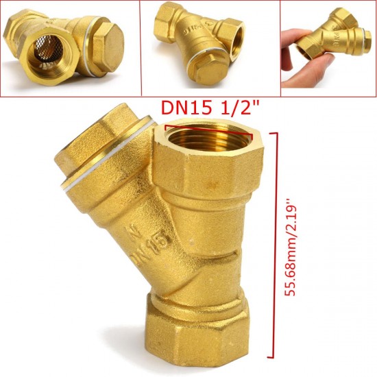 1/2'' NPT Brass Y Strainer for Fire Alarm Lines and Plumbing 1/2'' NPT Brass Y Strainer for Fire Alarm Lines and Plumbing