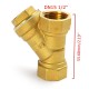 1/2'' NPT Brass Y Strainer for Fire Alarm Lines and Plumbing