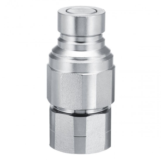 1/2'' NPT Skid Steer Bobcat Flat Face Hydraulic Quick Connect Adapter Coupler Coupling Set 1/2'' NPT Skid Steer Bobcat Flat Face Hydraulic Quick Connect Adapter Coupler Coupling Set