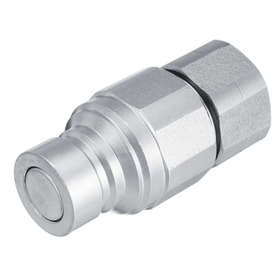 1/2'' NPT Skid Steer Bobcat Flat Face Hydraulic Quick Connect Adapter Coupler Coupling Set 1/2'' NPT Skid Steer Bobcat Flat Face Hydraulic Quick Connect Adapter Coupler Coupling Set