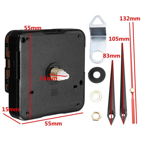 13mm DIY Wall Quartz Silent Clock Movement Mechanism Module DIY Kit Hour Minute Second