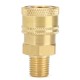 1/4 Inch Male NPT Quick Coupler Socket Brass Pressure Washer Coupling 4000PSI