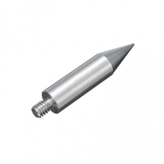 1/4'' Thread 50mm Replacement Aluminium Alloy Steel Tip Prism Mini Pole Point Accessories