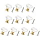 1/4/10PCS Gold Base 30mm Clear Crystal Door Knobs Kitchen Cabinet Drawer Pull Handle