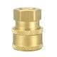 1/4Inch Quick Release To BSP1/4 Female Pressure Washer Hose Adaptor Coupling