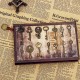 14pcs Retro Vintage Old Style Key Pendants DIY Accessaries