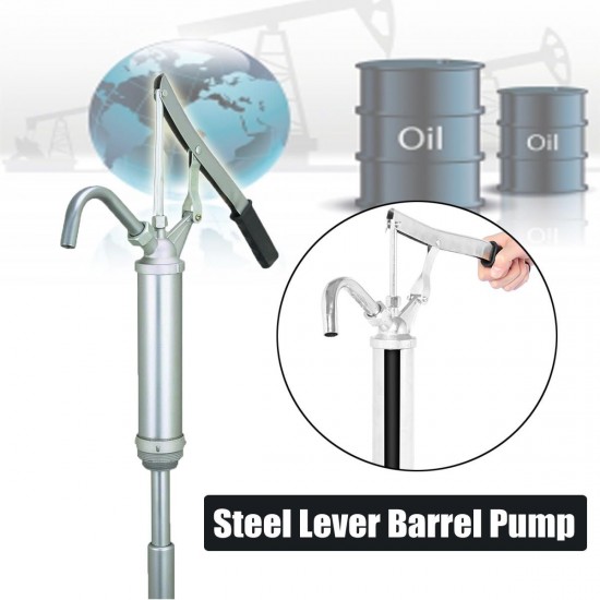 15-55 Gallon Drum Steel Lever Barrel Pump Lubricant Solvent 1 1/2 2 Inch Bung