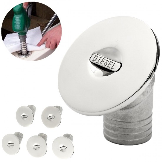1.5 Inch Boat Deck Fill Filler Keyless Cap Marine 316 Stainless Steel Angled Neck 5 Labels 1.5 Inch Boat Deck Fill Filler Keyless Cap Marine 316 Stainless Steel Angled Neck 5 Labels