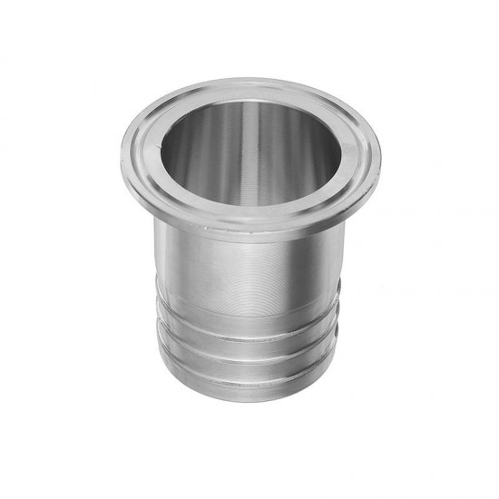 1.5 Inch Tri Clamp to 1.5 Inch Hose Barb 304 Stainless Steel Sanitary Hose Adapter