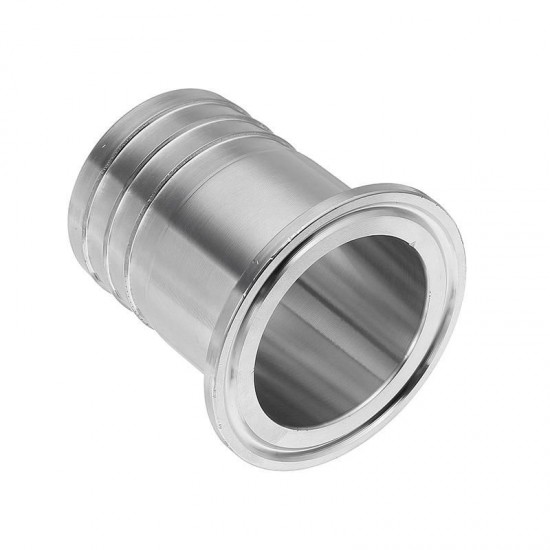 1.5 Inch Tri Clamp to 1.5 Inch Hose Barb 304 Stainless Steel Sanitary Hose Adapter 1.5 Inch Tri Clamp to 1.5 Inch Hose Barb 304 Stainless Steel Sanitary Hose Adapter