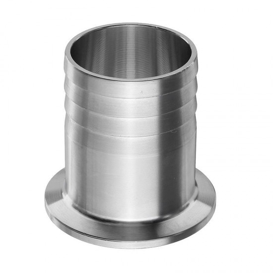 1.5 Inch Tri Clamp to 1.5 Inch Hose Barb 304 Stainless Steel Sanitary Hose Adapter 1.5 Inch Tri Clamp to 1.5 Inch Hose Barb 304 Stainless Steel Sanitary Hose Adapter