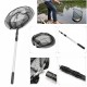 1.5/1.7/1.9/2.1m Telescopic Light Weight Folding Fishing Landing Net Mesh Pole Handle 3 Sections