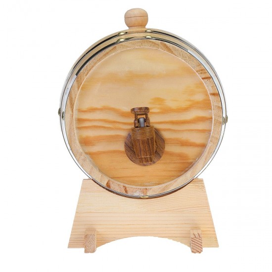 1.5/3L Wood Barrel Oak Brewing Vintage Keg Wines Whiskey Home Storage Holder 1.5/3L Wood Barrel Oak Brewing Vintage Keg Wines Whiskey Home Storage Holder