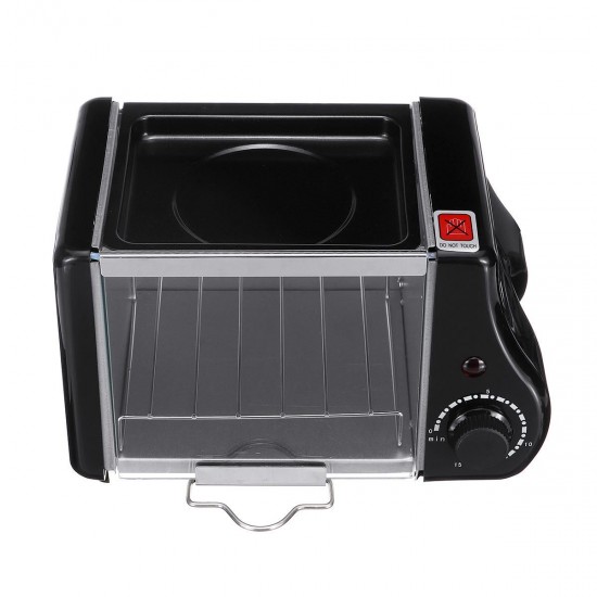 1.5L Electric Mini Oven Toaster Bread Baking Frying Pan Eggs Omelette Kitchen 1.5L Electric Mini Oven Toaster Bread Baking Frying Pan Eggs Omelette Kitchen