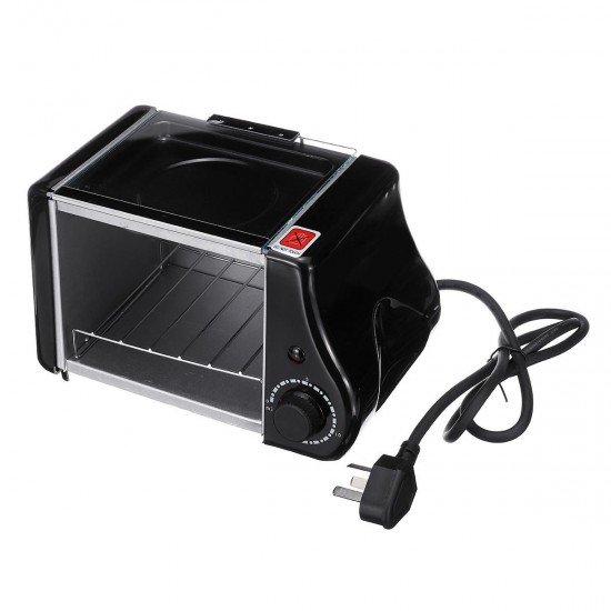1.5L Electric Mini Oven Toaster Bread Baking Frying Pan Eggs Omelette Kitchen 1.5L Electric Mini Oven Toaster Bread Baking Frying Pan Eggs Omelette Kitchen