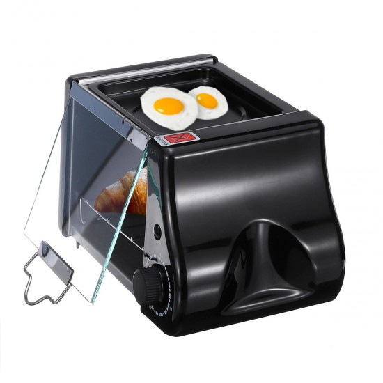 1.5L Electric Mini Oven Toaster Bread Baking Frying Pan Eggs Omelette Kitchen 1.5L Electric Mini Oven Toaster Bread Baking Frying Pan Eggs Omelette Kitchen