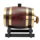 1.5L Oak Wine Barrel Wooden Keg with Spigot for Wine Beer Alcohol