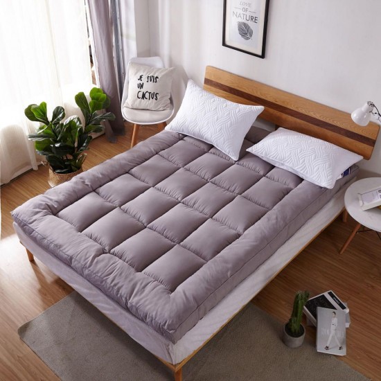 1.5M/1.8M Quilted Embossed Waterproof Mattress Protector Pad Ultra Soft Additional Pad for Bed