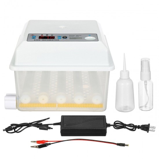16 Eggs Egg Incubator Fully Automatic Incubators Intelligent Temperature Control Chicken Duck Goose Bird Eggs Digital Hatcher 16 Eggs Egg Incubator Fully Automatic Incubators Intelligent Temperature Control Chicken Duck Goose Bird Eggs Digital Hatcher