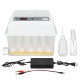 16 Eggs Egg Incubator Fully Automatic Incubators Intelligent Temperature Control Chicken Duck Goose Bird Eggs Digital Hatcher 16 Eggs Egg Incubator Fully Automatic Incubators Intelligent Temperature Control Chicken Duck Goose Bird Eggs Digital Hatcher
