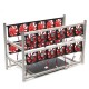 16 GPU Steel Coin Miner Mining Frame Steel Case LED Light With 24 Fans For ETH ZEC/BTB 16 GPU Steel Coin Miner Mining Frame Steel Case LED Light With 24 Fans For ETH ZEC/BTB