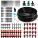166Pcs 50ft /15m Automatic Drip Irrigation Plant Watering Kit Mist Cooling Irrigation System for Greenhouse 166Pcs 50ft /15m Automatic Drip Irrigation Plant Watering Kit Mist Cooling Irrigation System for Greenhouse
