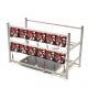 16GPU Mining Frame Case Aluminum Mining Case Miner Mining Supply Case with 12Pcs LED Fan 16GPU Mining Frame Case Aluminum Mining Case Miner Mining Supply Case with 12Pcs LED Fan