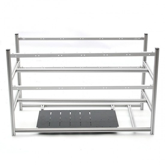 16GPU Mining Frame Case Aluminum Mining Case Miner Mining Supply Case with 12Pcs LED Fan 16GPU Mining Frame Case Aluminum Mining Case Miner Mining Supply Case with 12Pcs LED Fan
