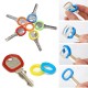 16Pcs Mixed Silicone Keys Ring Hollow Caps Identifier Covers Topper Tags Indicator