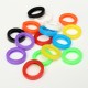 16Pcs Mixed Silicone Keys Ring Hollow Caps Identifier Covers Topper Tags Indicator