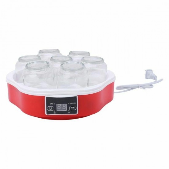 1.7L Yogurt Maker With Timer & 7 Glass Jars Automatic Smart Touch Screen Control Machine