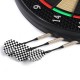18 Inch Professional Electronic Dart Board Bullseye 4 LED Display 243 Play Methods 18 Inch Professional Electronic Dart Board Bullseye 4 LED Display 243 Play Methods