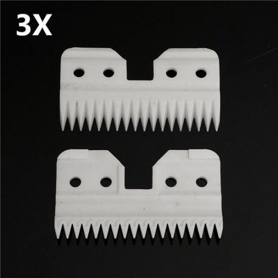 18 Teeth Ceramic Cutters Blades A5 Series Clipper Replacement 3Pcs 18 Teeth Ceramic Cutters Blades A5 Series Clipper Replacement 3Pcs