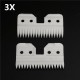 18 Teeth Ceramic Cutters Blades A5 Series Clipper Replacement 3Pcs 18 Teeth Ceramic Cutters Blades A5 Series Clipper Replacement 3Pcs