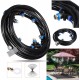 18M+3M Outdoor Mist Coolant System Water Sprinkler Garden Patio Mister Cooling Spray Kits Micro Irrigation Set With 27 Spray Nozzles
