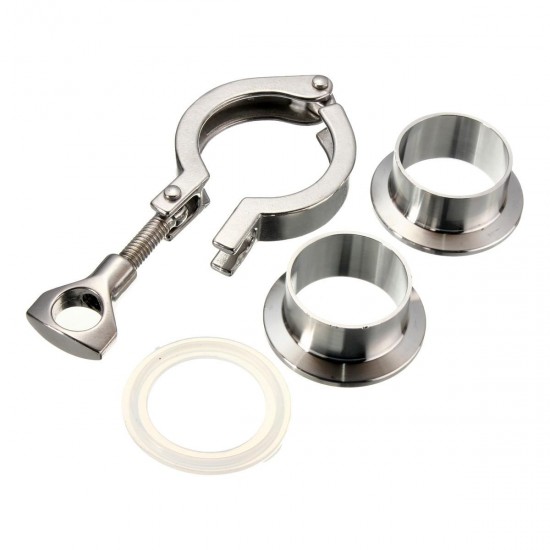 19/25/32/38/45/50mm Sanitary Pipe Weld Ferrule Set Gasket Tri Clamp OD 19/25/32/38/45/50mm Sanitary Pipe Weld Ferrule Set Gasket Tri Clamp OD