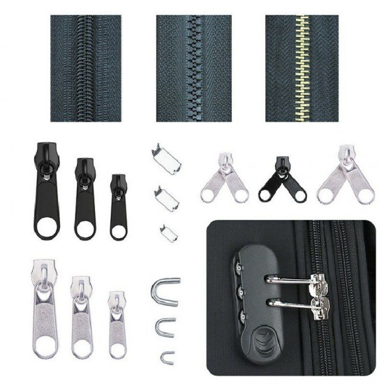 197Pcs Zipper Repair Kit Zipper Replacement Zipper Pull Rescue Kit with Zipper Install Pliers Tool and Zipper Extension Pulls for Clothing Jackets Purses Luggage Backpacks