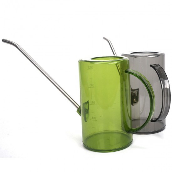 1L Watering Pot Long Mouth Bottle Stainless Steel Tube Garden Spout Plant Tool