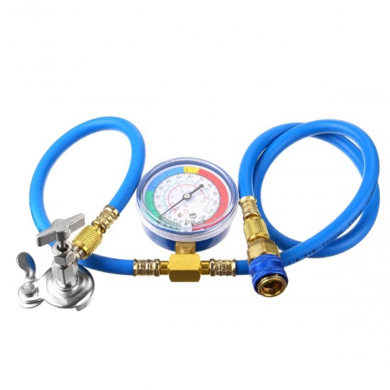 1M Car Van Air Conditioning Universal Charging Hose Pressure Gauge AC R134A