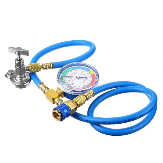 1M Car Van Air Conditioning Universal Charging Hose Pressure Gauge AC R134A