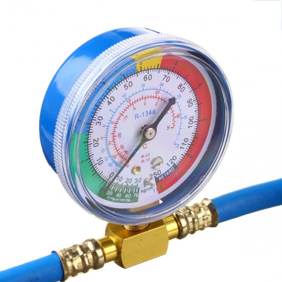 1M Car Van Air Conditioning Universal Charging Hose Pressure Gauge AC R134A