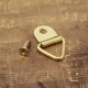 1pcs Gold D-Ring Painting Picture Frame Hanging Triangle Hanger Hook with Screw 1pcs Gold D-Ring Painting Picture Frame Hanging Triangle Hanger Hook with Screw