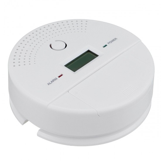 2 IN 1 Carbon Monoxide Smoke Alarm Sensor Toxic Gas Leak Detection Alarm