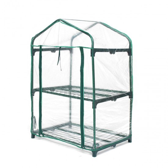 2 Layers Mini Greenhouse Home Outdoor Flower Plant Pot Gardening Winter Shelves 2 Layers Mini Greenhouse Home Outdoor Flower Plant Pot Gardening Winter Shelves