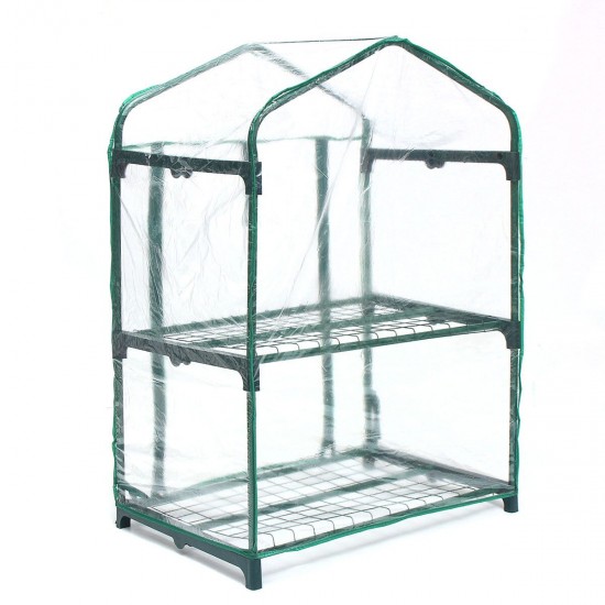 2 Layers Mini Greenhouse Home Outdoor Flower Plant Pot Gardening Winter Shelves 2 Layers Mini Greenhouse Home Outdoor Flower Plant Pot Gardening Winter Shelves