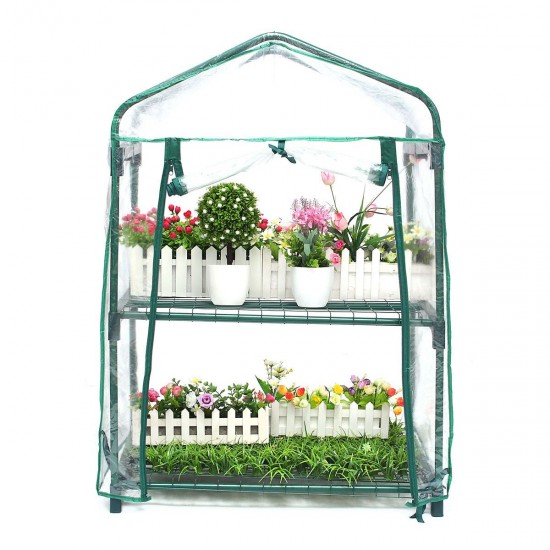2 Layers Mini Greenhouse Home Outdoor Flower Plant Pot Gardening Winter Shelves 2 Layers Mini Greenhouse Home Outdoor Flower Plant Pot Gardening Winter Shelves
