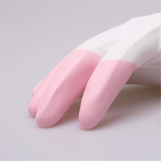 2 Pairs Flocking Clean Gloves Home Washing Laundry Glove For Kitchen Household Antiskid from Xiaomi Youpin 2 Pairs Flocking Clean Gloves Home Washing Laundry Glove For Kitchen Household Antiskid from Xiaomi Youpin