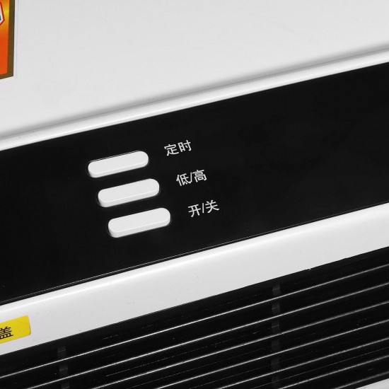 2000W 220V 50Hz Electric Wall Mounted Heater Warmer with Remote Control