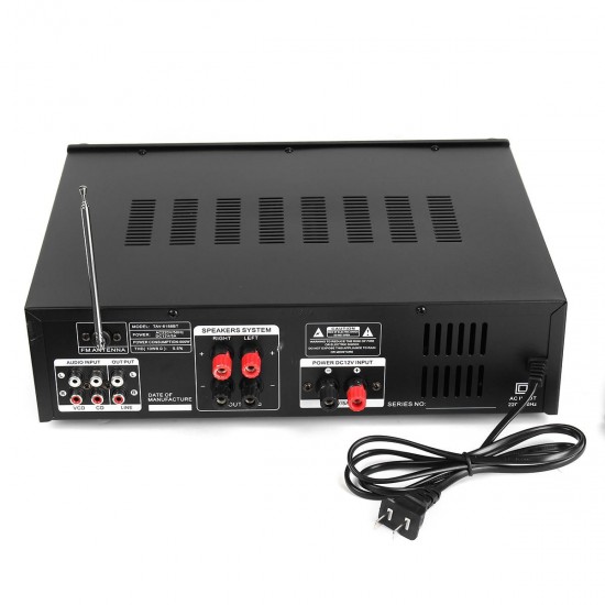2000W 5CH 110V Bluetooth Amplifier Receiver Mixer Echo System HIFI Mic Home Car 2000W 5CH 110V Bluetooth Amplifier Receiver Mixer Echo System HIFI Mic Home Car
