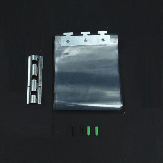 200*18*0.19cm Clear Freezer PVC Plastic Strip Curtains Strip Curtain Door Strip Kit Hanging Rail
